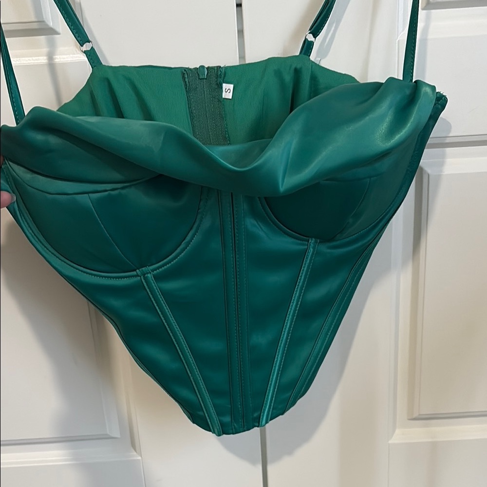 Emerald Green Corset Top